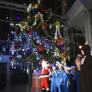 一足早いクリスマス　遊学館でツリー点灯式【釧路市】(2025-11-30)