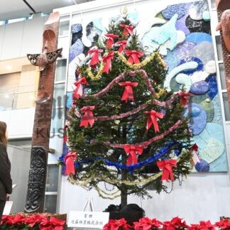 Ｘマスツリー鮮やか　釧路空港【釧路市】(2025-12-06)