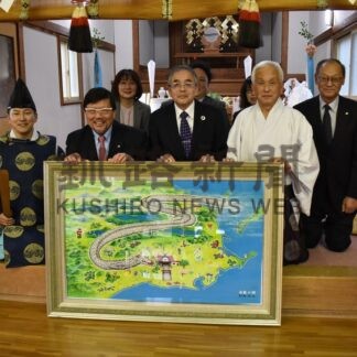 釧路神社に白龍の大作奉納　参拝者増に期待、黒滝さん制作【釧路町】(2025-12-11)