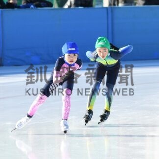釧根児童 氷上駆ける　全道小・中学生スピードスケート競技大会【釧路市】_3(2025-12-22)