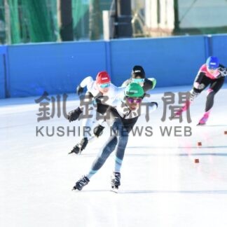 釧根児童 氷上駆ける　全道小・中学生スピードスケート競技大会【釧路市】_5(2025-12-22)
