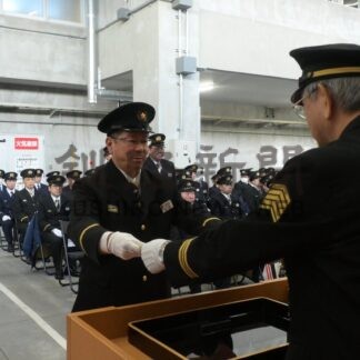地域防災への決意新た　新年出初め式　白糠消防団と釧路市西消防署白糠支署【白糠町】(2026-01-15)
