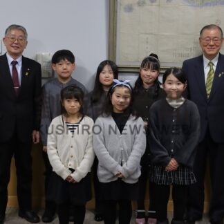 ピアノ全国大会に挑戦　児童６人、市役所表敬【根室市】(2026-01-22)