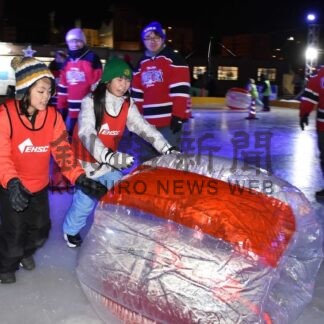 子供ら大玉転がしや綱引き　冬の屋外で運動楽しむ【釧路市】(2026-01-24)