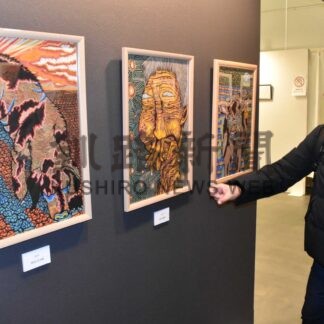 切り絵や紙模型 個性豊か　障がい者芸術作品展【釧路市】(2026-02-08)