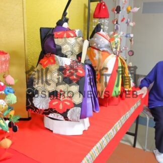 帯びな、つるし飾り華やか　根室「勢和」、利用者ら楽しませる【根室市】(2026-02-10)