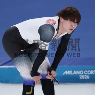 野々村１３位、森重は２４位　釧根勢先陣切り滑走　スピード男子１０００、ミラノ五輪(2026-02-13)