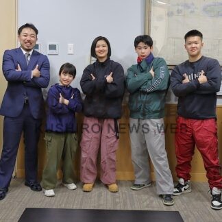 児童生徒４人ブレイキン全国へ　市長に意気込み語る【根室市】(2026-02-27)