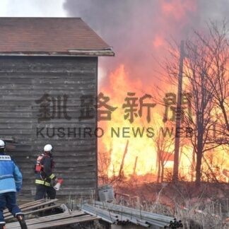 木材店敷地内で火災(2026-04-02)