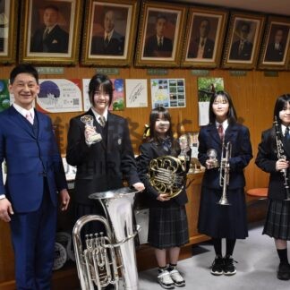 釧路の４人 全国管打楽器コンクールで入賞　市役所で成果報告【釧路市】(2026-04-08)