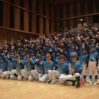 新シーズンへ  ファンら気勢　別海パイロットスピリッツ選手お披露目会【別海町】(2026-04-12)