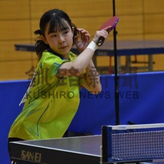 松田Ｖ、全道切符獲得　女子は速水、高校生下す　卓球・国スポ釧路地区予選少年の部【釧路市】_1(2026-05-12)