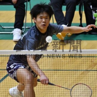 松下・青木組（少年の部男子）優勝　バドミントン国スポ北海道予選会　道代表懸け釧根勢熱戦【釧路市】(2026-05-19)
