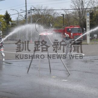 標的放水 速さ、安全競う　別海消防団、総合訓練で成果披露【別海町】(2026-06-06)