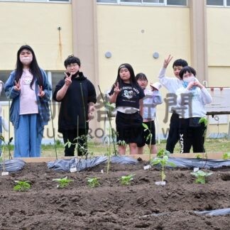 住民や建設会社協力　成央小のジャガイモ畑完成　【根室市】(2026-06-16)