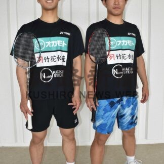 青木、松下さん（白糠高１年）インターハイへ　全道バドミントンダブルスＶ　　「ベスト４目指す」【白糠町】(2026-07-19)