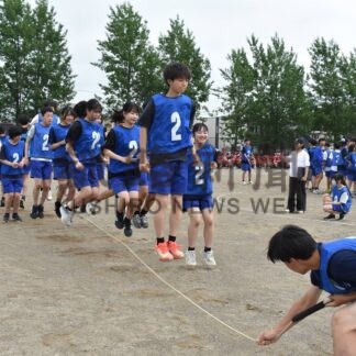 クラス対抗競技練習の成果披露　鳥取西中で体育祭【釧路市】(2026-07-25)