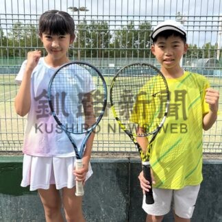 伊藤、川口選手 小学生テニス全国へ　釧路ひぶなク所属　「暑さに負けず頑張る」【釧路市】(2026-08-04)