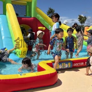 「滑り台プール楽しい」 ウインドヒルくしろ、水遊びエリア設置【釧路市】(2026-08-17)