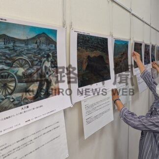 被爆証言を描いた高校生の絵画２０点　中央図書館で作品展【釧路市】(2026-08-20)