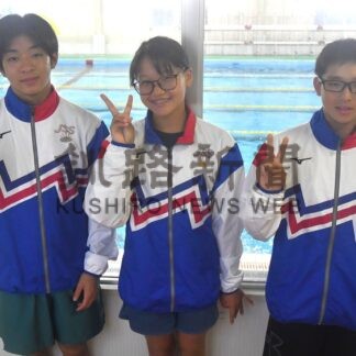 水泳全国へ意気込み　鮎川、舘内、北本選手「良い泳ぎしたい」【釧路市】(2026-08-21)