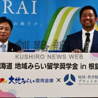 地域留学支援で協定　越境入学生に奨学金　大地みらい信金、関連の法人と【根室市】(2026-08-22)