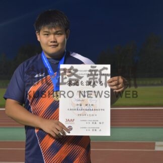 加藤選手（附属９年）砲丸全中Ｖ　「国スポで大会新狙う」【釧路市】(2026-09-01)