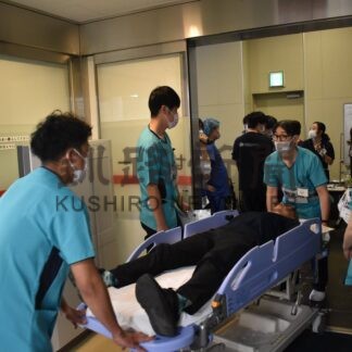 巨大地震想定、傷病者受け入れ　市立病院災害医療訓練【釧路市】(2026-09-06)