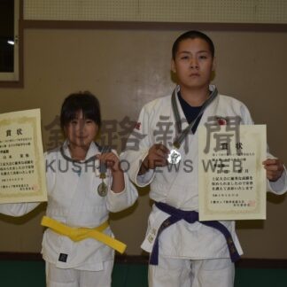 柔道で浜辺君、山本さん準Ｖ　根室少年団、十勝杯で好成績【根室市】(2026-10-20)